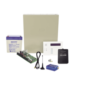 (1 Año datos ILIMITADO INCLUIDO) Kit Vista48LA con comunicador MINI012G, Teclado, Gabinete y Transformador - HONEYWELL HOME R