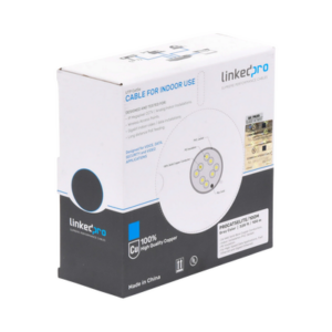 Bobina de Cable de 100 Metros (328.08 Pies), Cat5e, 24 AWG, Color Gris, UL, para Aplicaciones en Videovigilancia, Redes de Da
