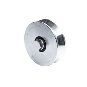 Rueda de 12 cm SIN Soporte Para Puertas Corredizas de Hasta 450 Kg / Canal Tipo “V” - COMUNELLO