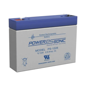 Batería 12V, 2.8AH, Para Respaldo, Tecnologías AGM/VRLA, 5 Años Vida Útil, Terminales F1, Reconocida UL - POWER SONIC