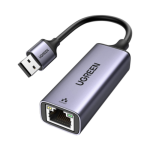 Adaptador de Red USB-A 3.0 a RJ45 /Admite 10/100/1000 Mbps / Caja de Aluminio / Longitud del cable 10 cm - UGREEN