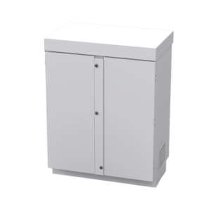 Gabinete de Lámina Galvanizada para Baterías (Hasta 12 Baterías PL110D12) y Equipo de Comunicación. - EPCOM INDUSTRIAL