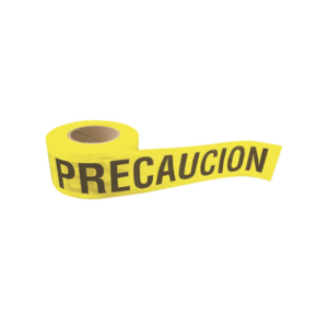 Cinta para barricada “PRECAUCION” de 100 m y ancho de 3″. - SURTEK