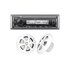 Kit de estéreo con Bluetooth KMR-M332BT | más Par de bocinas KFC-1613MRW