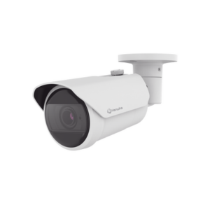 Camara Bala IP 8MP con funciones IA / Lente Motorizado 3.2 a 10.2 mm / WDR 120dB / H.265 / RanuraSD / Protección IP66 IK10 / 