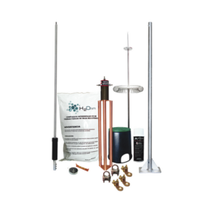 Kit de Pararrayo Dipolo con Electrodo y Accesorios de Instalación para Techo. - TOTAL GROUND
