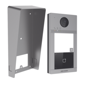 Kit Videoportero + Carcasa protectora IP 2 Megapixel / Llamada y Apertura Remota desde App Hik-Connect / PoE / Exterior IP65 