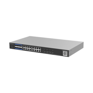 e-Lighten OLT / Switch Hibrido, Capa 3 con 8 Puertos PON 1G, 16 Puertos Ethernet 1G y 4 Puertos SFP+ 10G, perfecto para migra