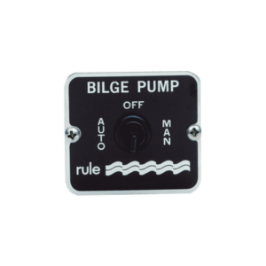 Switch de tres posiciones para control de bombas de achique de 12 o 24 Vcd. - RULE