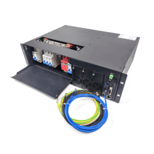 Rectificador de Energía AC 110 Vac / –48 V de Alta Eficiencia, 90 A y 5400 W, 3 UR para Telecomunicaciones como equipos OLT´s