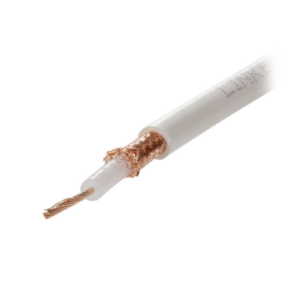 Carrete de 100 Metros (328.08 Pies) de Cable Tipo RG58AU, con Forro Blanco - Syscom