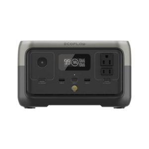 EcoFlow River 2 | Estación de Energía Portátil 256Wh Litio LFP / 2 AC 300 W (Max. 600W) / 1 USB-C 60W / 2 USB -A 12W / Cargad