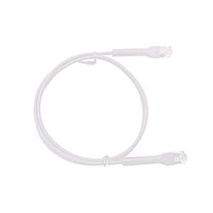 Mini Patch Cord Cat6 Ultra Slim 20 cm (7.87 Pulgadas) Blanco ? Ahorra Espacio sin Organizadores, con Bota Flexible - LINKEDPR