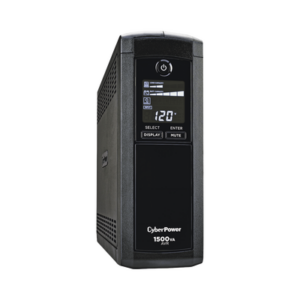 UPS de 1500 VA/900 W, Topología Línea Interactiva, Entrada 120 Vca NEMA 5-15P, Tipo Mini Torre, Con 12 Tomas NEMA 5-15R - CYB