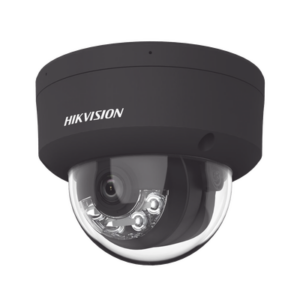 Domo IP 4 Megapixel / Color Negro / Lente 2.8 mm / Dual Light (30 mts Luz Blanca + 30 mts IR) / 2 Micrófonos Integrados / ACU