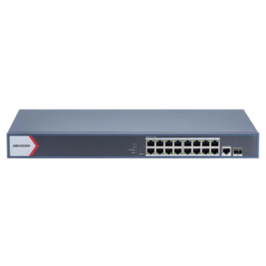 Switch Gigabit PoE+ / Administrable / 16 Puertos 1000 Mbps PoE+ / 1 Puerto 1000 Mbps de Uplink / 1 Puerto SFP / Configuración