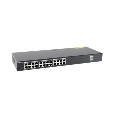 Switch Administrable 24 puertos Gigabit, gestión gratuita desde la nube. - RUIJIE