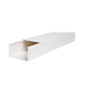 Canaleta TMK-4577 en PVC Blanco Autoextinguible: Solución Segura y Estética para Entornos Interiores, con Gran Capacidad de R