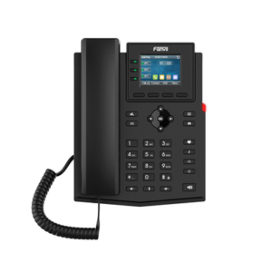 Teléfono 2 Hilos para switch PN8 y PN24 /empresarial para 4 líneas SIP con pantalla LCD de 2.4 pulgadas a color, Opus y confe