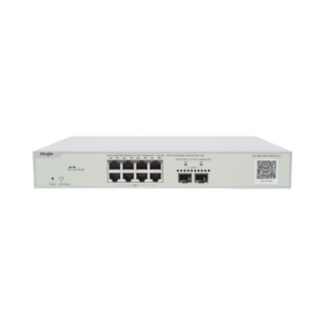 Switch Multi-Gigabit PoE+ Capa 2 con 8 Puertos 2.5G PoE+ hasta 240W y 2 Uplink SFP+ 10G ,Administrable Cloud, Diseñado Para A