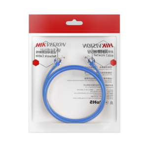 Cable de Parcheo (Patch Cord) / UTP / Cat. 6 (24 AWG) / 1 Metro (3.28 Pies) / Color Azul / Ideal para PoE+ / Interior - HIKVI