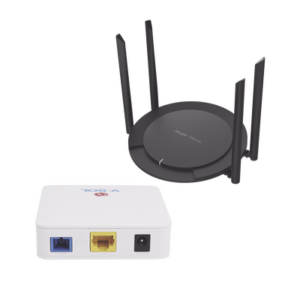 Kit 2 ONU Bridge V-Sol, Dual GPON/EPON con Router Home Wi-Fi Ideal para distribuciones WISP de mayor cobertura Wi-Fi en Hogar