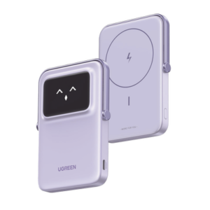 Power Bank Serie UNO Inalambrico | 10000mAh | 7.5W/20W | Con Emojis de Estado | Carga Rápida USB-C Bidireccional | Pantalla T