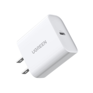 Cargador USB-C de 20W | 1 USB-C de Carga Rápida | QC4.0+ | PD3.0 | PPS | BC1.2| Carga Inteligente | Chip PWM | Múltiple Prote