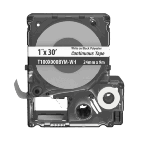 Casete MP, Cinta Continua, Pol., 1 W x 30 L, Blanco/Negro - PANDUIT