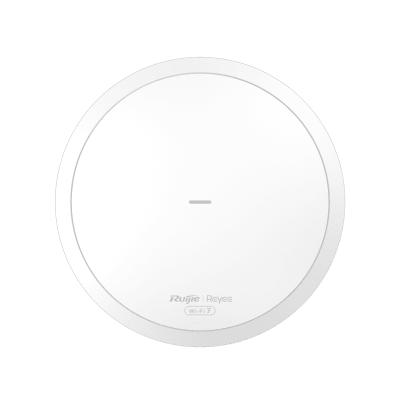Punto de acceso Wi-Fi 7 para interior en techo hasta 3.57 Gbps doble banda 802.11be MU-MIMO 2×2 - RUIJIE