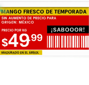 Etiqueta de Estantería Electrónica ESL ZKE21B / Pantalla EPD 2.13 Pulgadas / Resolución 122×250 Píxeles / 4 Colores (Negro Bl