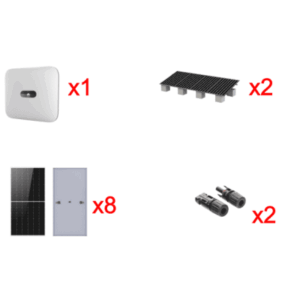 Kit Solar Interconexion / 5kW 220Vca / Inversor HUWAEI / Montaje Incluido - HUAWEI FUSIONSOLAR