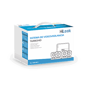 KIT TurboHD 1080p / DVR 4 canales / 4 Cámaras Bala de Metal / H.265+ / 1 Fuente de Poder Profesional / Accesorios de Instalac