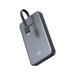 Power Bank 10000mAh con Cable Integrado 20W / Puerto USB-C PD3.0 PPS / Puerto USB-A SCP 22.5W / Batería Polímero Litio / Prot