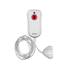 Pulsador de Cama Blanco Antibacteriano / Botón Rojo de Alarma 20mm / Conector Magnético / Protección IP67 / Cable 2m Resisten