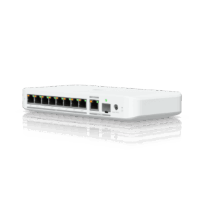 USW Flex 2.5G PoE Switch de 8 Puertos 2.5GbE PoE++, con un Puerto de Enlace Ascendente Combinado RJ45/SFP+ de 10 GbE (No incl
