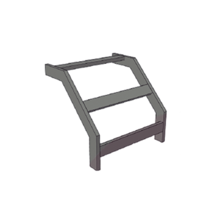 (CHCVET1X12EPK) CURVA VERTICAL EXTERIOR TUBULAR 1.5 DE PERALTE X 12 ANCHO PINTURA EPOX COLOR NEGRO, INCLUYE COPLe y torniller