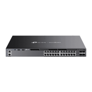 Switch Omada L3 SDN Administrable / 24 puertos PoE af/at Gigabit y 4 puertos SFP+ / Presupuesto PoE 720W / Funciones RIP, VRR