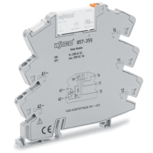 Módulo con Relé / 24-230V AC/DC / 1 Inversor / 6A Corriente Permanente / Push-in CAGE CLAMP® / LED Indicador / IP20 / Carril 