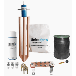 Kit de puesta a tierra LinkedPro, para protección de hasta 200 Amp. - LINKEDPRO BY EPCOM