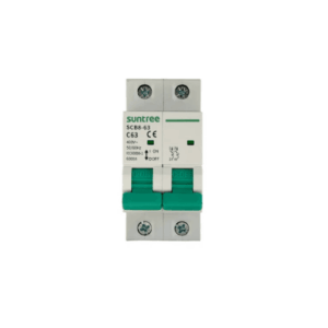 Protección Térmica/ Interruptor 2P, 20 A, Corriente Alterna 400Vca para Aplicación Fotovoltaica Montaje Riel DIN - SUNTREE