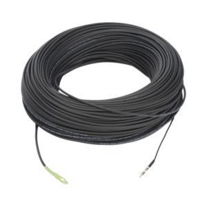 Rollo de Fibra Óptica Drop Redonda G657A2 Monomodo Simplex de 150 Metros (492.13 Pies) con Conectores SC/APC-SC/APC para Inst