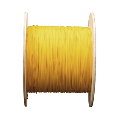 Fibra Óptica Multimodo OM4, 2 mm, Simplex, Tight Buffer, 900 micras, Color Amarillo - LINKEDPRO BY EPCOM