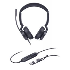 Diadema Alámbrica Yealink UH46 Dual USB-C/A Certificada con Microsoft Teams