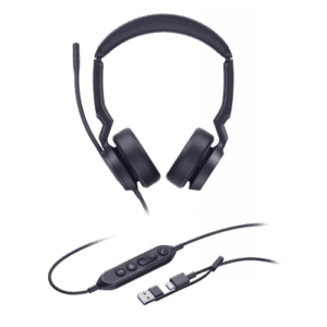 Diadema Alámbrica Yealink UH44 Dual USB-C/A Certificada con Microsoft Teams