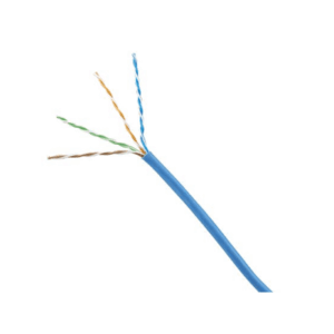 Bobina de Cable UTP 305 Metros (1000 Pies) de Cobre, Azul, Categoría 6 (24 AWG), 1000Mbps, LSZH (Bajo Humo, Cero Halógenos), 