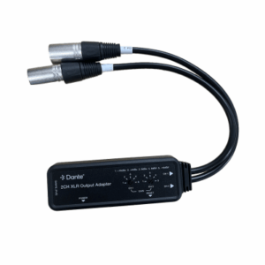Extensor de Audio Dante® 2CH XLR Output Adapter | Entrada Digital Dante® | Salida XLR Balanceada/No Balanceada | Latencia Con