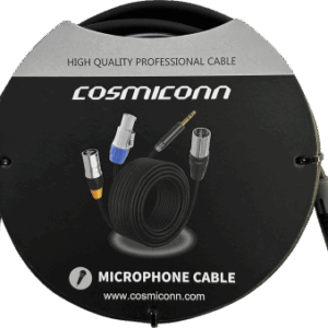 Cable 3.5mm a 3.5mm, conectores color negro MTP3C-BG, length 2m - COSMICONN