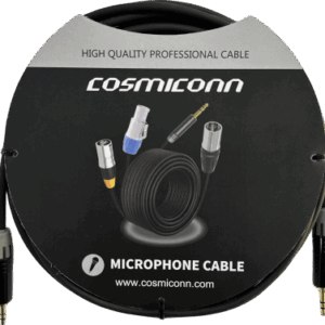 Cable 3.5mm a 3.5mm, conectores color negro MTP3C-BG, length 5m - COSMICONN
