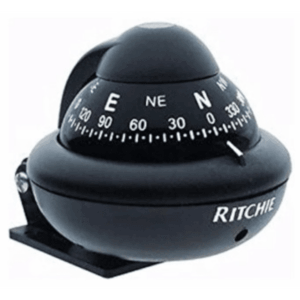 Brújula Magnética RitchieSport Compass color negro / 2 Pulgadas (51 mm) Dial Directo / Alta Visibilidad / Iluminación Nocturn